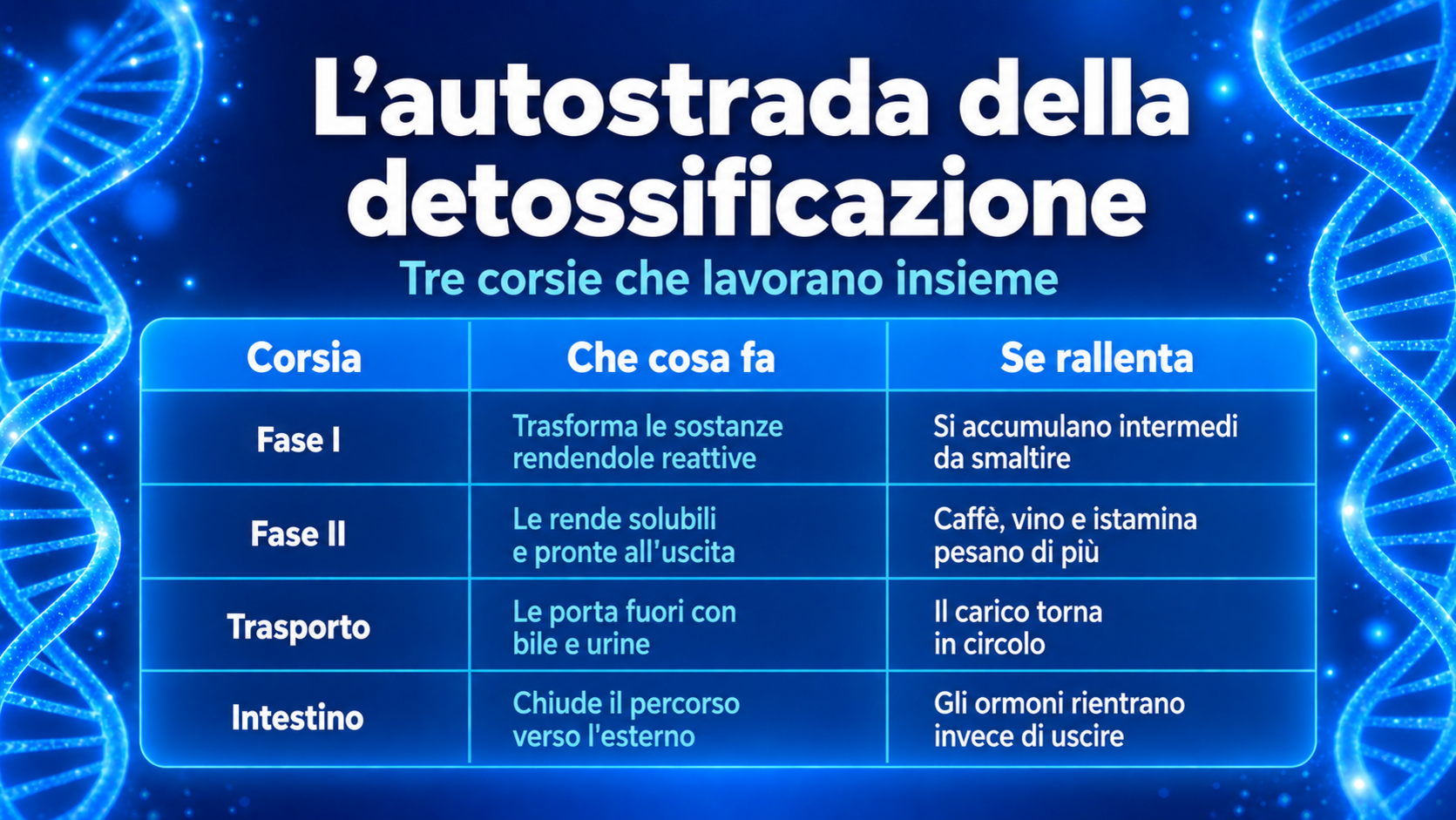 Le tre corsie della detossificazione epatica nella sindrome di Gilbert