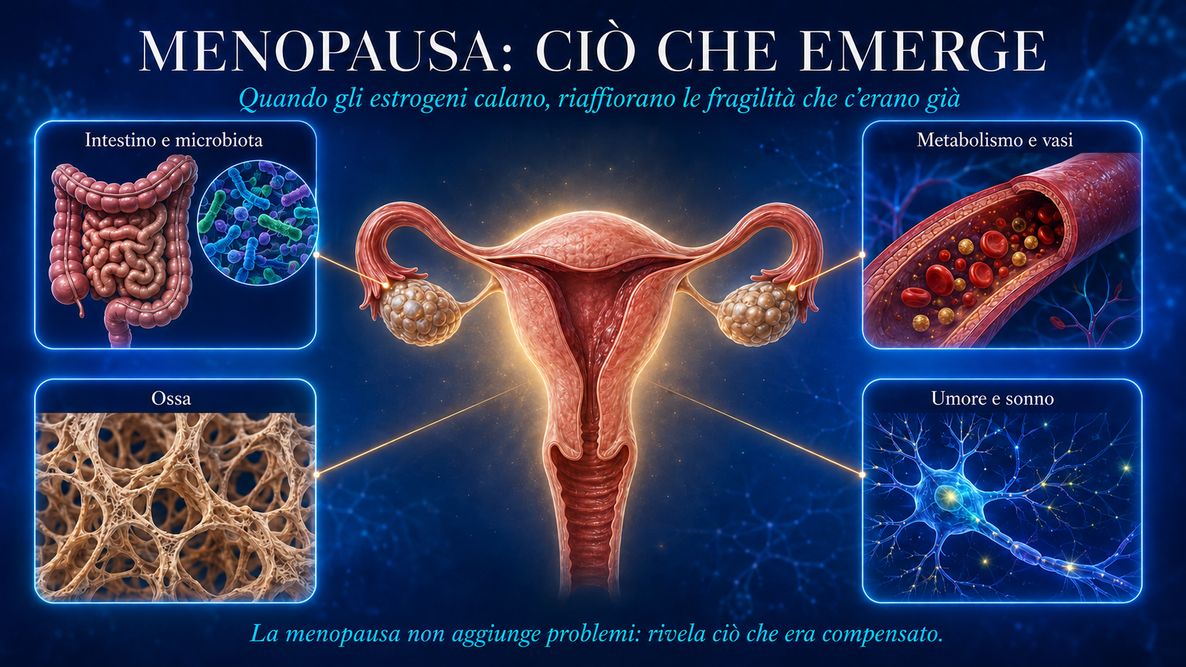 Cosa emerge in menopausa quando calano gli estrogeni